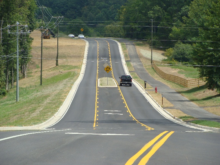 Split Log Road Widening Completed